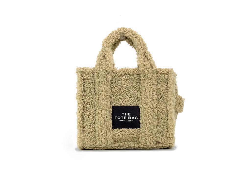 Marc Jacobs The Teddy Mini Beige Sherpa Tote Bag