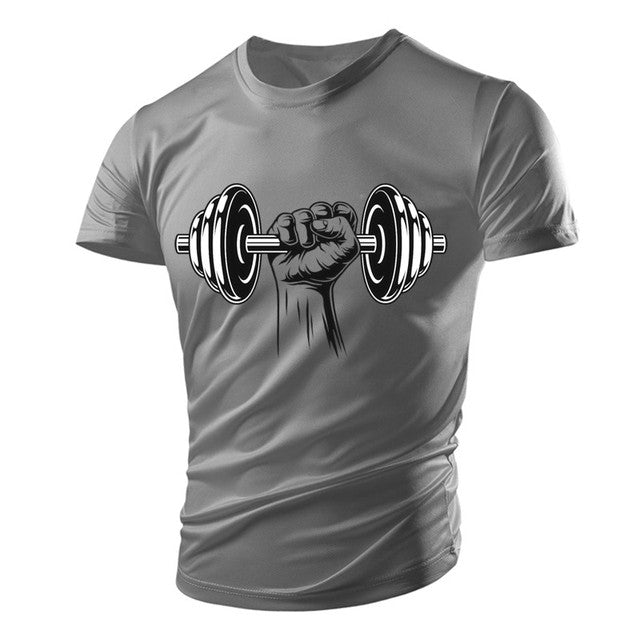 3D Printed Fitness Dumbbells & Polyester Men's T-Shirts