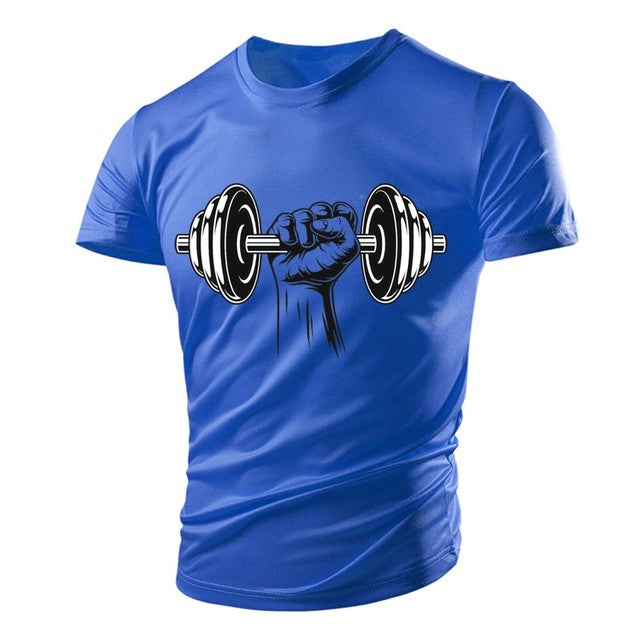 3D Printed Fitness Dumbbells & Polyester Men's T-Shirts