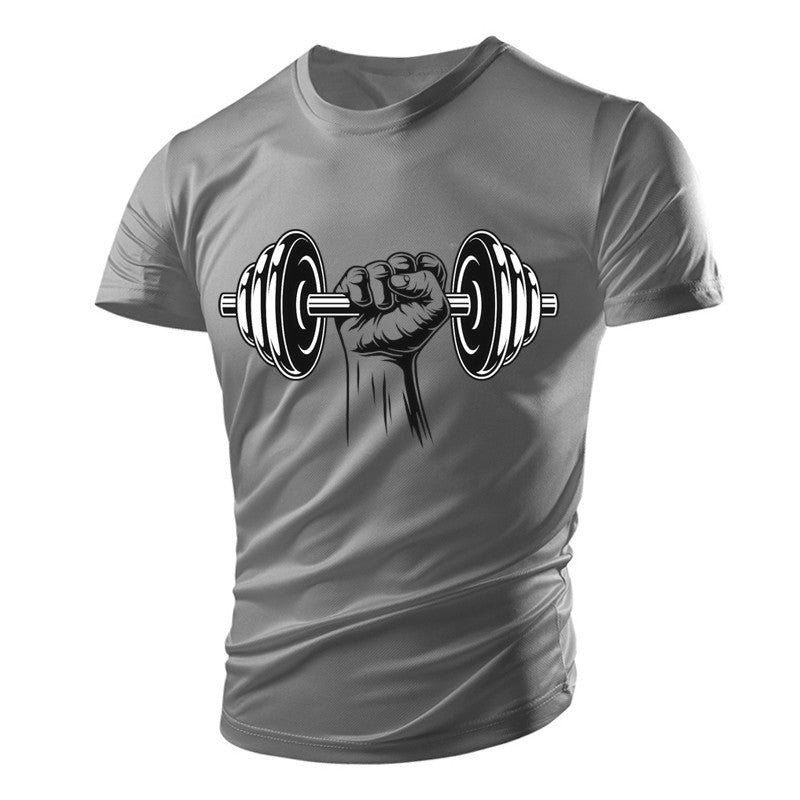 3D Printed Fitness Dumbbells & Polyester Men's T-Shirts